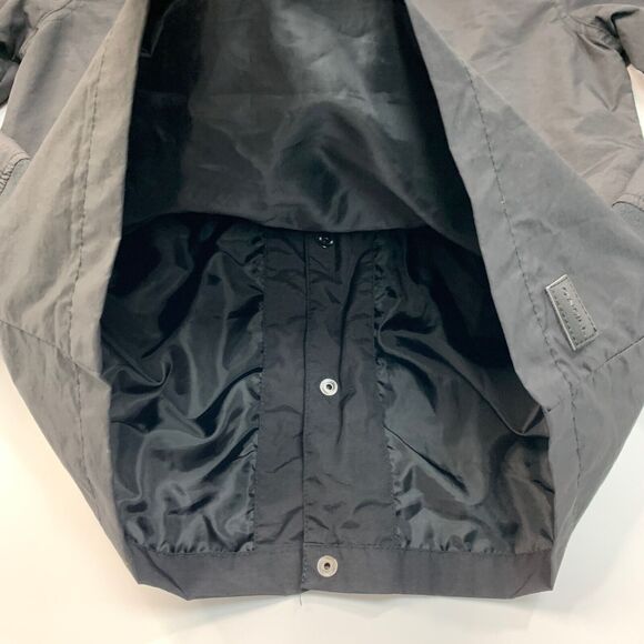 O'neill Jacket Boys M Medium Black Snap Button Lightweight Water Resistant Nylon - Picture 10 of 12